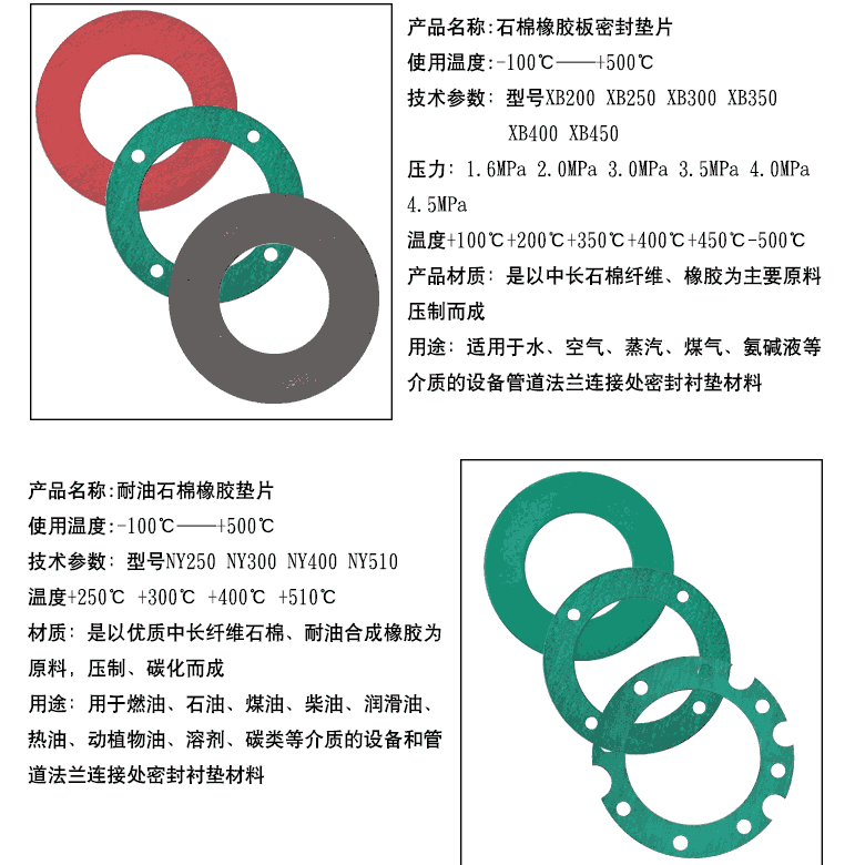 高中壓石棉板墊片 非金屬密封材料墊片廠家直銷