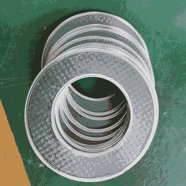 耐腐蝕四氟纏繞式墊片 耐溫包陶瓷纖維(1400度)包覆墊片